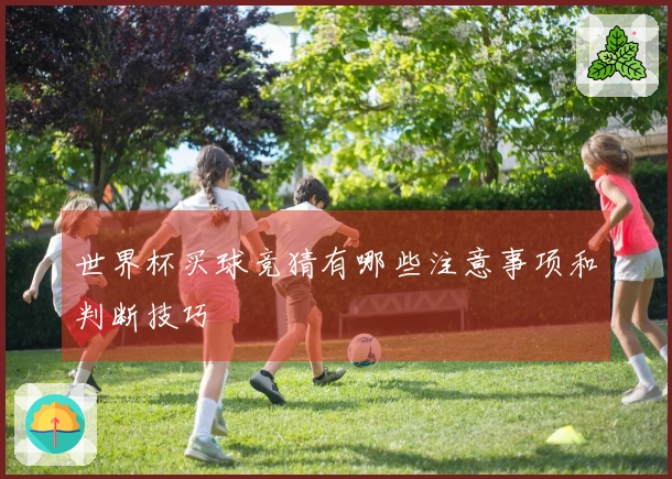世界杯买球竞猜有哪些注意事项和判断技巧